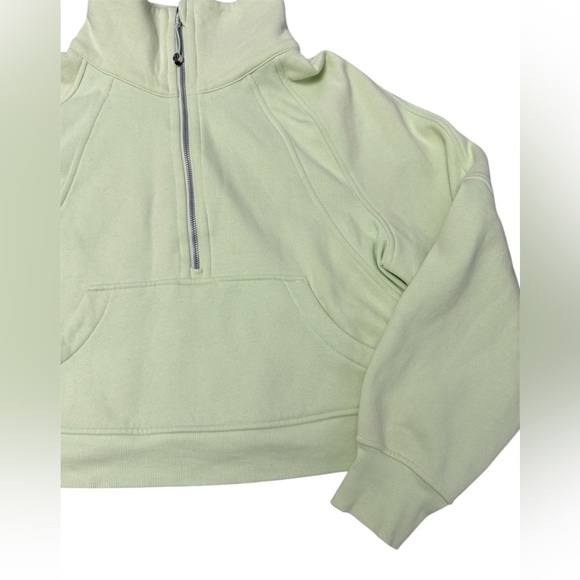 EUC Scuba Oversized Funnel-Neck Half Zip in Lemongrass - Picture 6 of 15